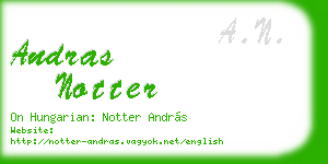 andras notter business card